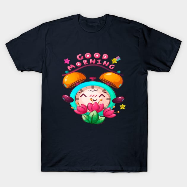 Cute Clock Clothing Design T-Shirt by JeffDesign